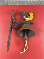 CAST IRON CHICKEN BELL VINTAGE