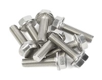 M8-1.25 x 50mm Flanged Hex Head Bolts 10 pcs