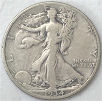 1934-D Liberty Walking Half Dollar