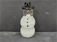 1998 Prestige Art Glass Snowman Elwood In