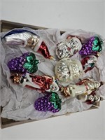 Germany Glass Christmas Figural Ornaments