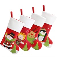 BSTAOFY Christmas Stockings Set of 4 Soft Patterne
