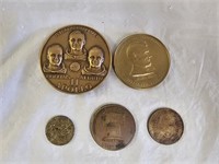 5 Collector's Medallions