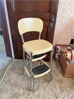 Vintage Metal Step Stool/Chair