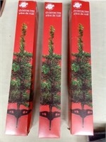 3 Small Christmas Trees NEW in BOX