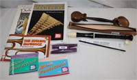 Fun Instruments & Books: Kazoo, Wood Clapper &