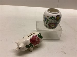 Ceramic vase piggy bank
