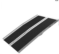 5FT Wheelchair Ramp Non-Skid Folding Aluminum