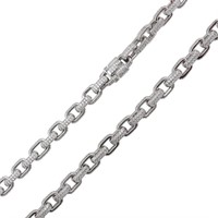 Sterling Silver- Contemporary Crystal Chain