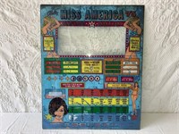 Bally Miss America Pinball Face Glass 1974 SR