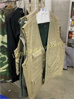GREEN AND TAN S-VEST FOR  FISHING/HUNTING