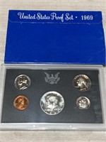 1969 PROOF COIN SET SILVER JFK