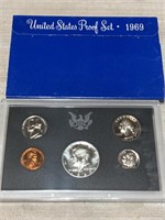 1969 PROOF COIN SET SILVER JFK