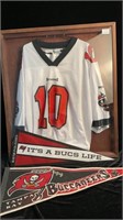 Framed Shawn King Bucs Jersey and More