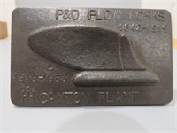 P&O Plow Works Paperweight