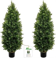 Aveyas 5ft Cedar Topiary Trees - 2 Pack