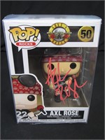 AXL ROSE SIGNED GUNS N ROSES FUNKO POP COA