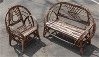 Willow Twig Loveseat and Chair