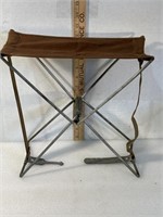 WWII folding military chair, EVR Klean mtg co. St