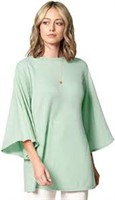 NEW! Made By Johnny Women's Boatneck Flutter Bell