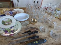 Set of Diner Glasses, Crystal, Meat Thermometer,