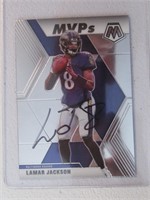 LAMAR JACKSON SIGNED SPORTS CARD WITH COA