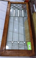 Stained & Leaded Glass, Approx 49" x 20.5"