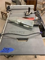 10 inch Craftsman table saw and a fan