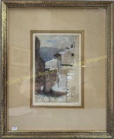 Henri Beau watercolour, Aquarelle, 6" x 9"