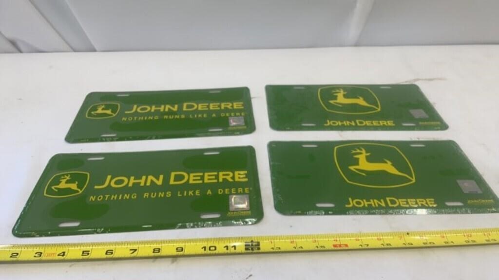 New Sealed JD Aluminum License Plates