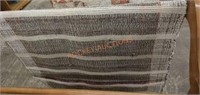 Vintage handmade braided throw rug