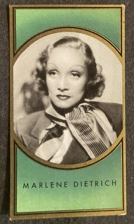 MARLENE DIETRICH: Antique Tobacco Card (1936)