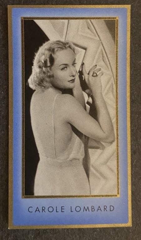 CAROLE LOMBARD: Antique Tobacco Card (1936)