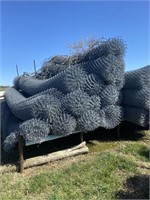 (4) Approx 50ft X 12ft  rolls of chain-link fence.