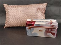 Ted Baker Floral Makeup Bag & Pink Satin Pillow