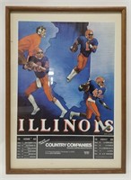 1985 Illini Football Poster