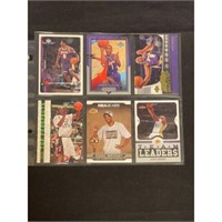 (6) High Grade Kobe Bryant Cards