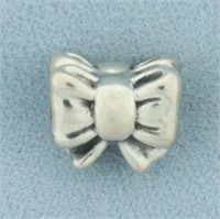 Pandora Bow Charm Bead in Sterling Silver