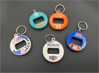 Five Bottle Opener Keychains