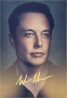 Autograph COA Elon Musk Photo