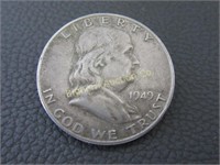 Franklin 1949-D Silver Half Dollar