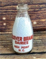 Vintage 1qt Clover Brand Dairies Milk bottle