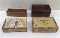 Vtg/Atq Cigar/Cheese & Wood Box