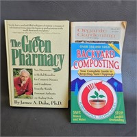 Books -Green Pharmacy, Composting, Organic Garden