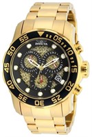 Invicta Men's Pro Diver 18K Gold Ion-Plated Watch