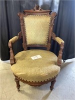 Vintage Upholstered parlor Chair