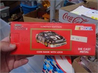 NASCAR DIECAST COIN BANK