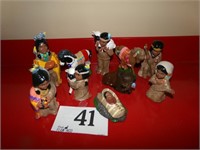 LOT OF NATIVE AMERICAN FIGURINES
