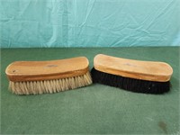 Vintage horse hair shoe brushes