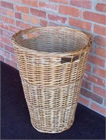 Vintage 24" Tall Wicker Basket 18" wide